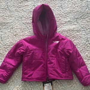The North Face Fuchsia Hooded Jacket toddler girls size 2